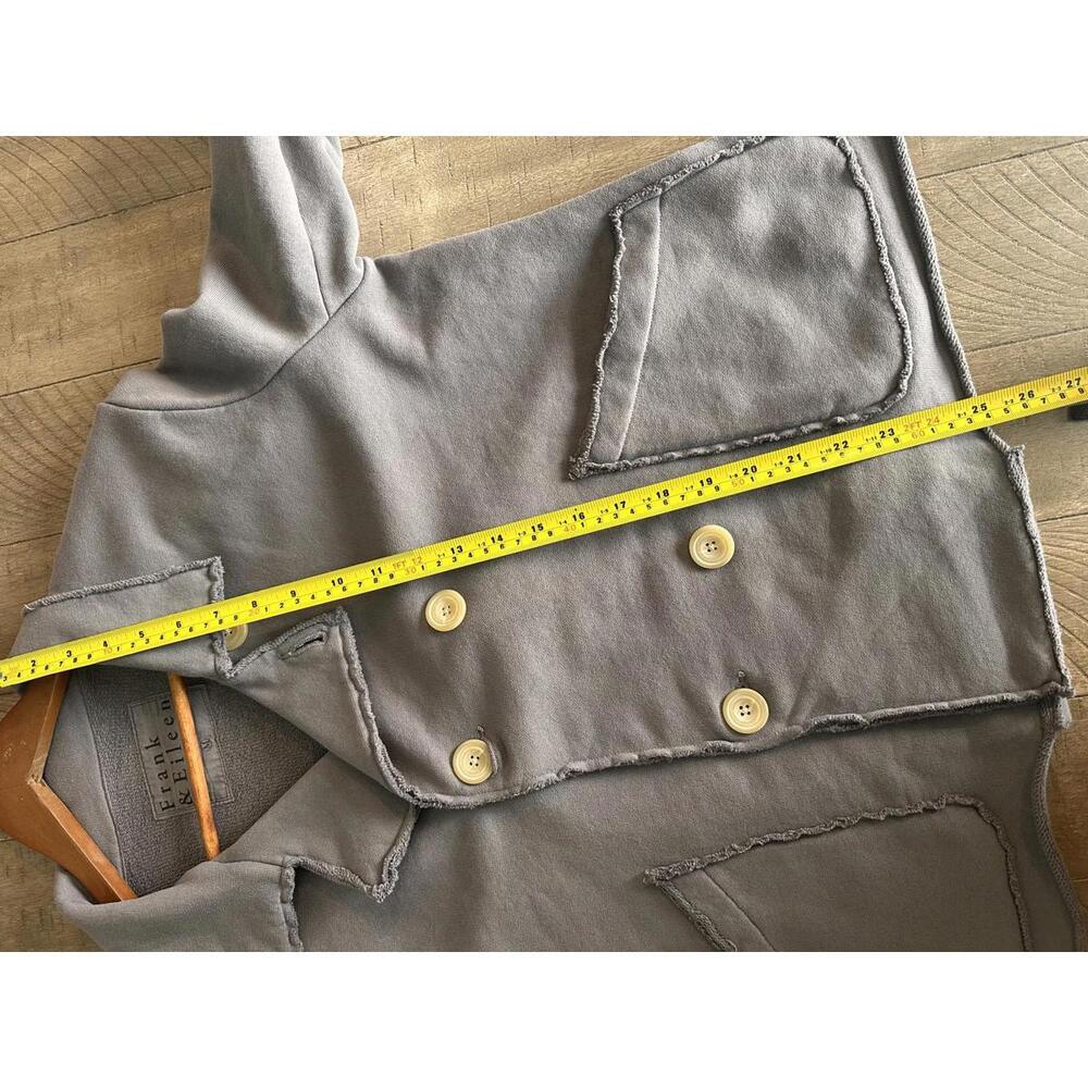 Frank & Eileen Mini Belfast Crop Knit Peacoat In Elephant Women’s size Medium - Picture 10 of 15